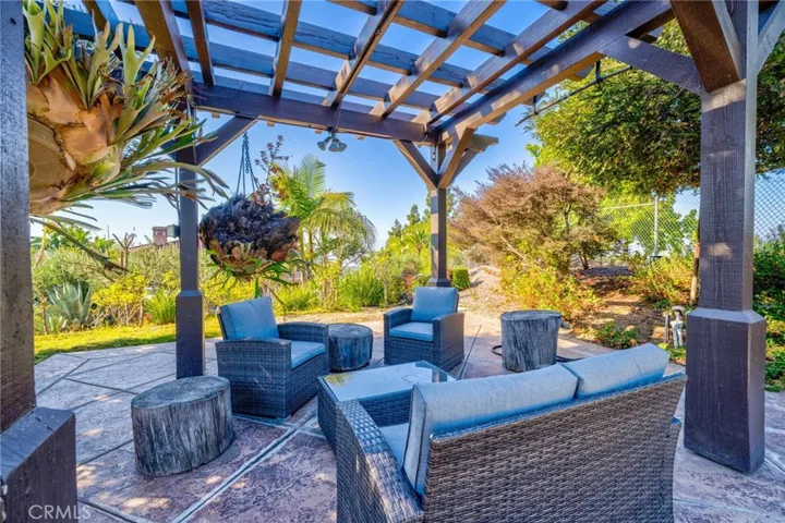 Private patio area
