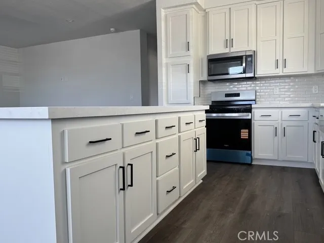 view of kitchen island