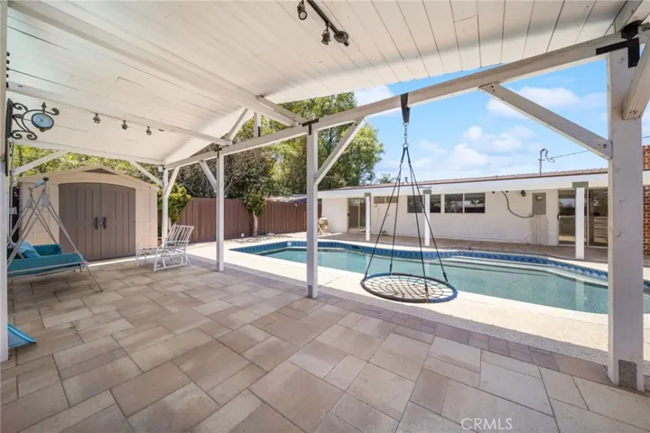 Private backyard