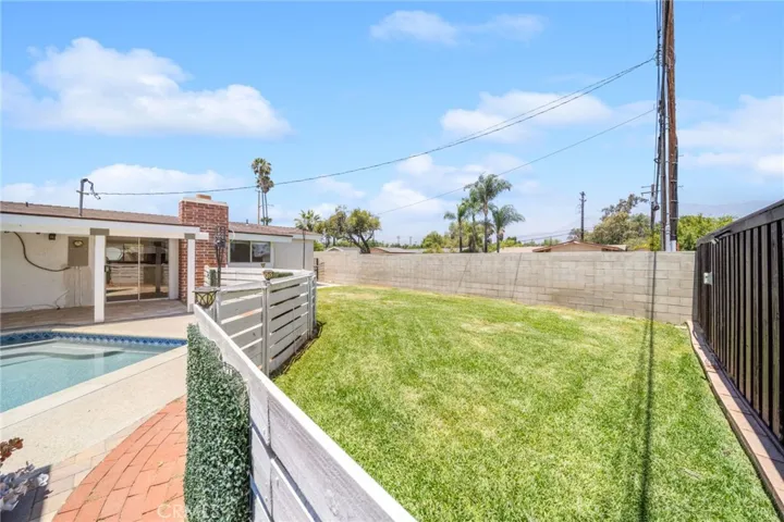 Private backyard