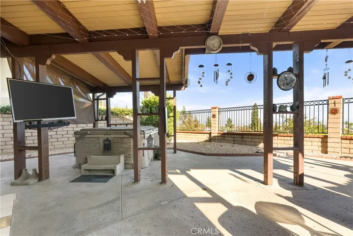 Backyard open patio