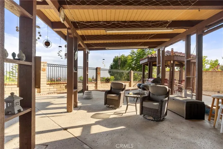 Backyard open patio