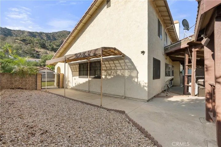 Side view of the house