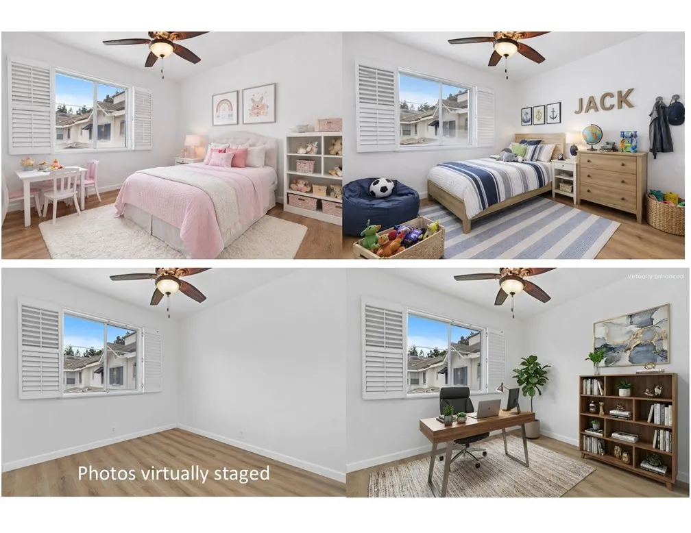 second bedroom virtually staged