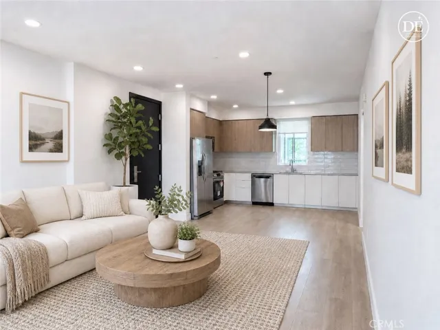 Virtually staged-Living Room