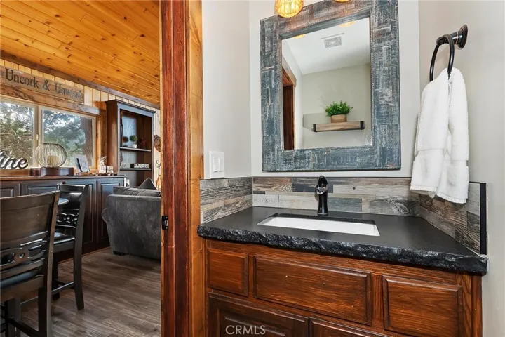 Half bath off of family room