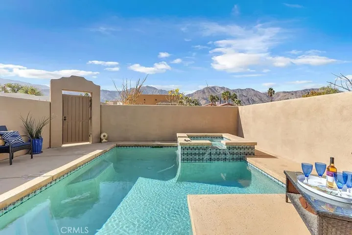 Pool and Spa at Front Yard
