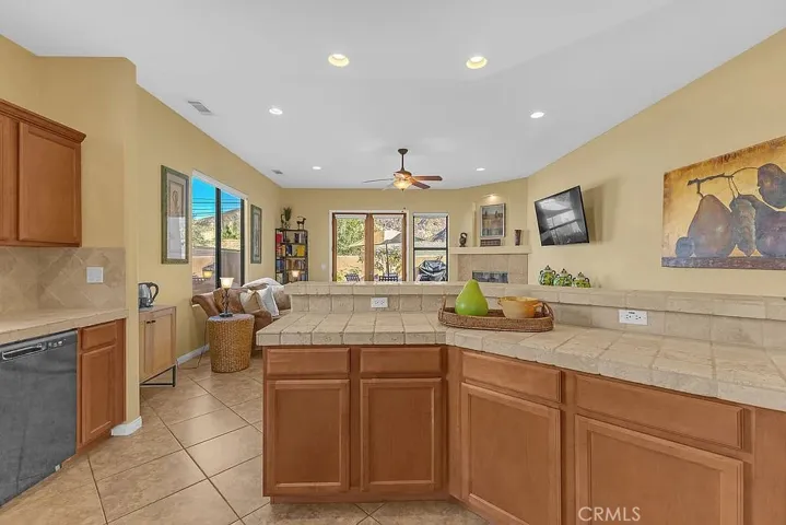 Kitchen view into Living Room