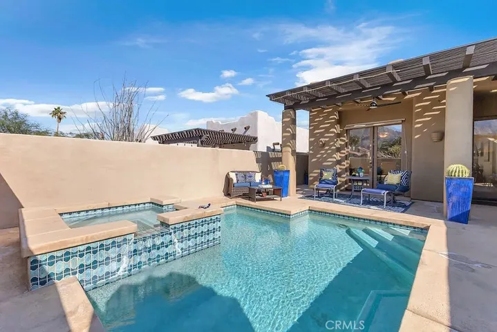 Pool and Spa at Front Yard