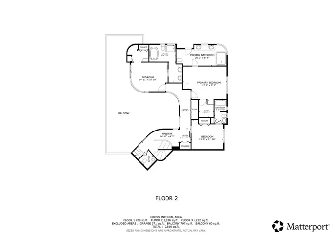 Bedroom Level Floor Plan