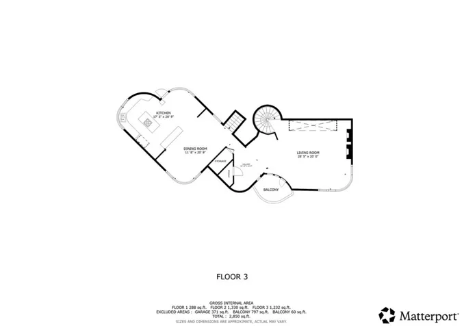 Main Living Space Floor Plan
