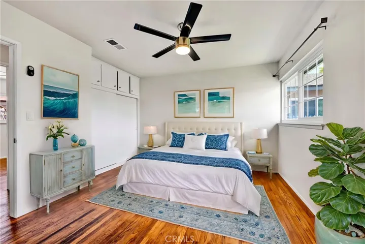 Virtually Staged Master bedroom