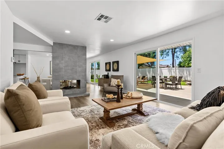 The living room.