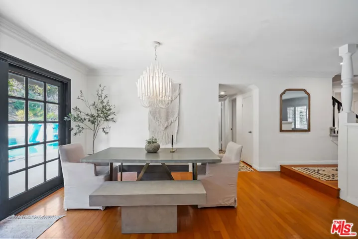Dining  room looking out to po