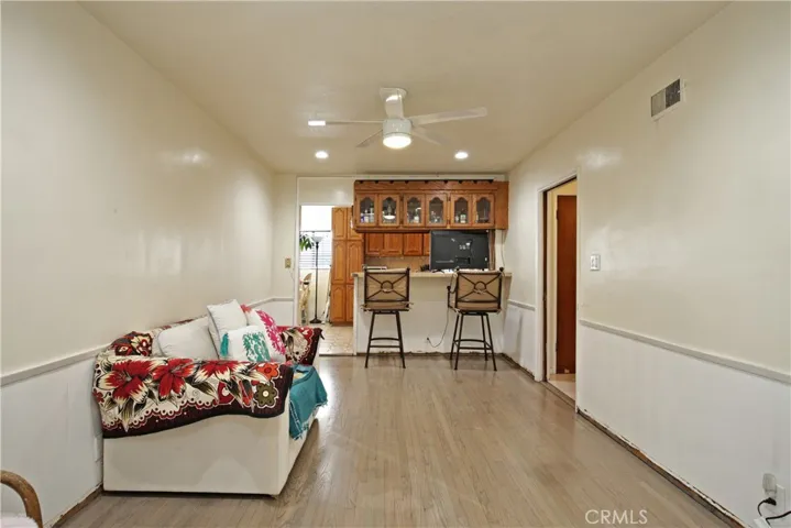 Den near kitchen