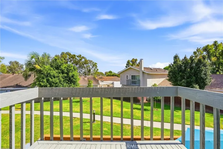 Primary balcony with greenbelt view