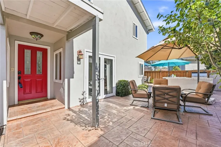 Front Door with spacious side yard that wraps around