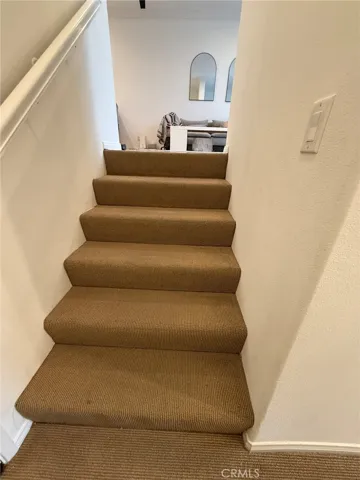 Stairs to living room