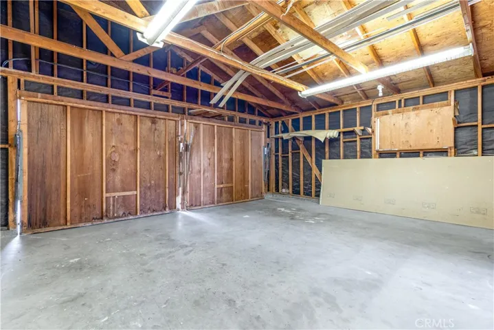 Garage with ample parking for two