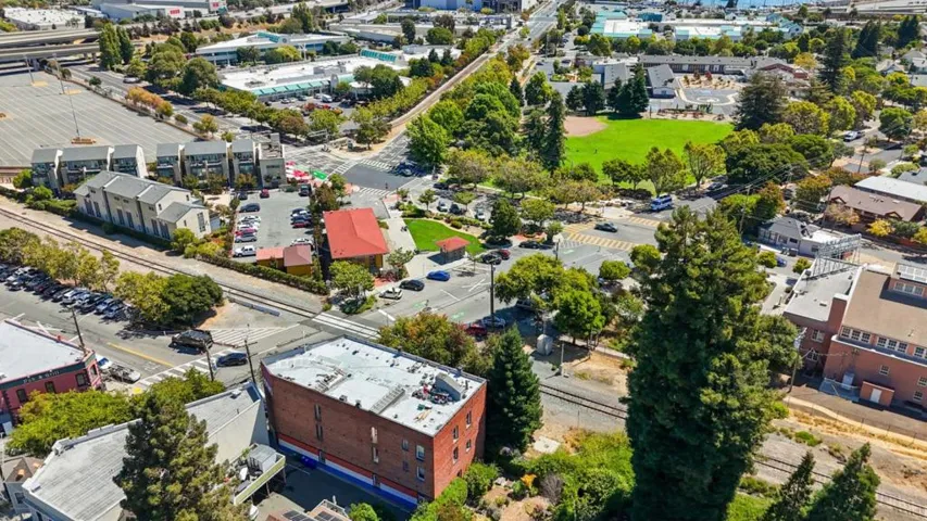 Ariel view of property and surrounding areas.