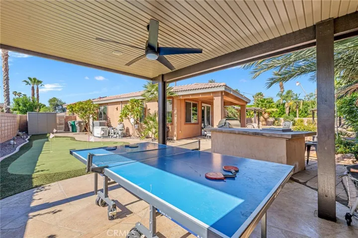 Covered Ping Pong Area