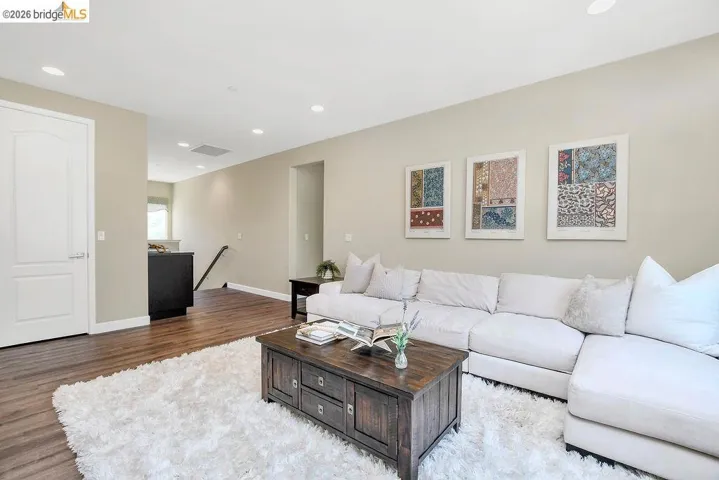 Second story open-concept living area