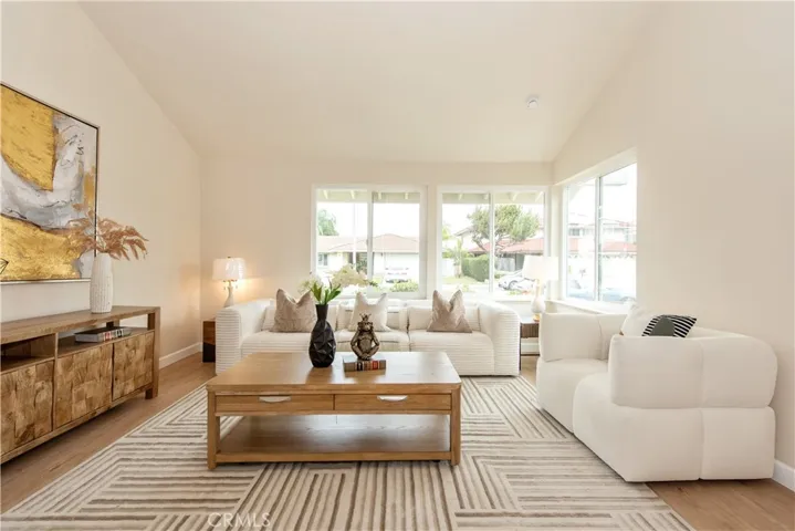Living Room- high ceilings. bright and open
