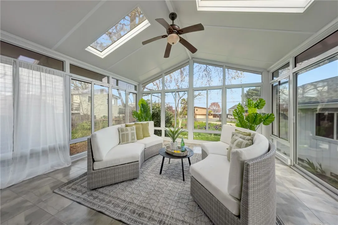 Staged Sunroom