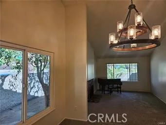 Formal dining room view to terrace