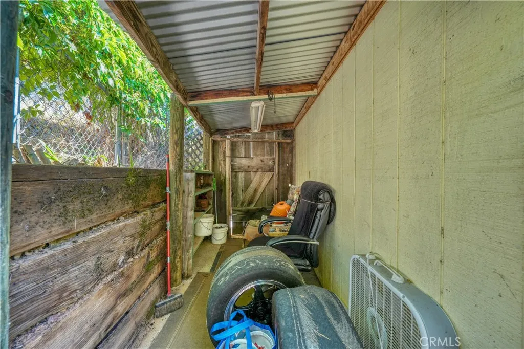 behind garage garage