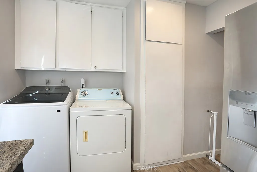 Laundry area & pantry in kitchen