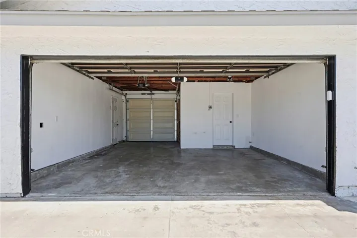 2-car Garage with drive-through door