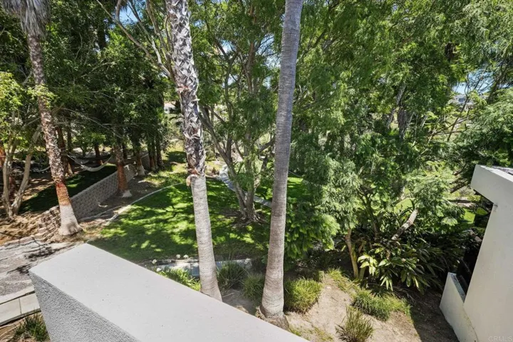 Side yard from balcony