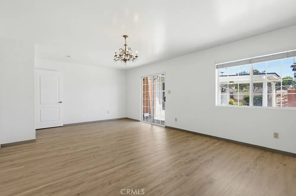Master bedroom looking out to backyard