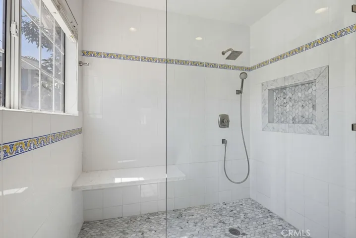 Upgraded walk in master shower