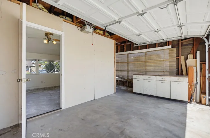 Attached garage entry door