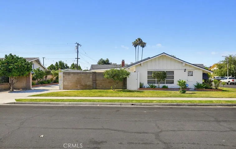 Side view of property