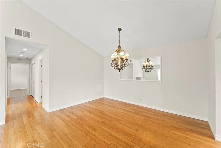 High ceiling living area