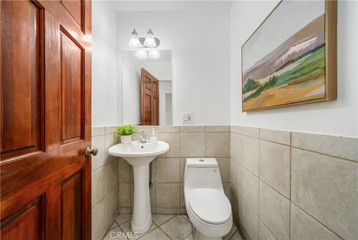 Half bathroom next to family room