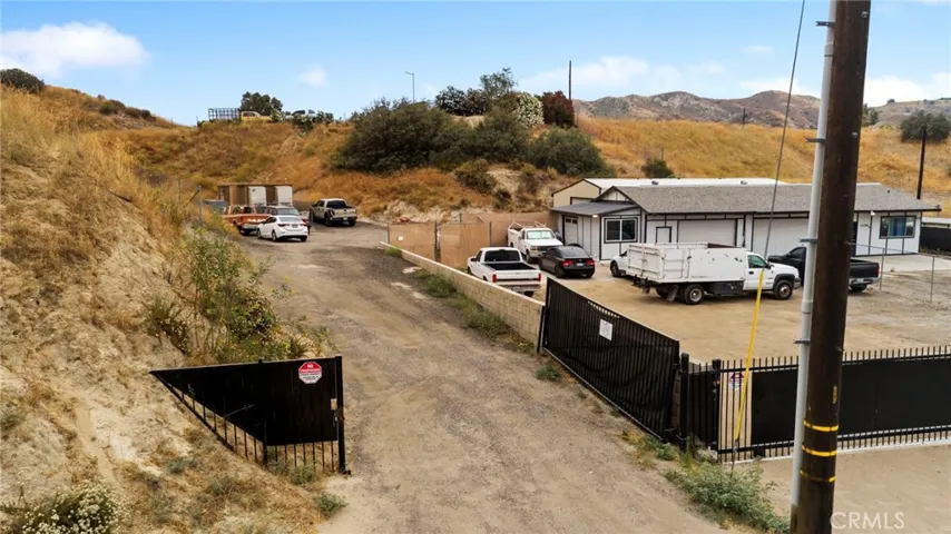 Secure gated entrance.