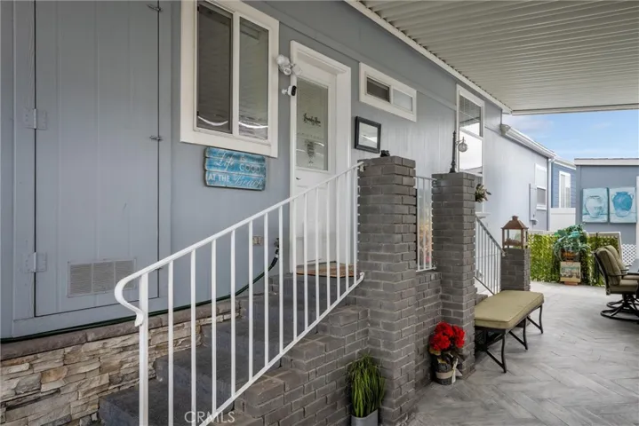 Stairs to side door