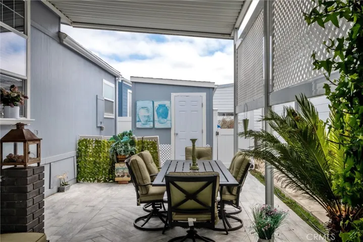 Outside dining area