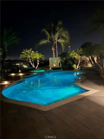 Pool at Night Turqouise