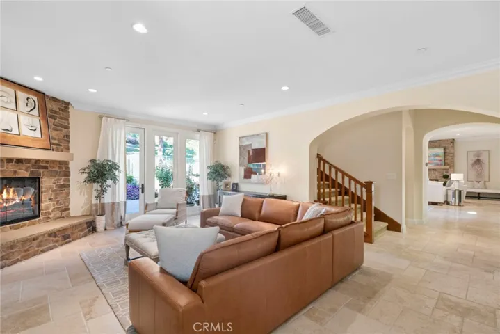 Family room and additional fireplace