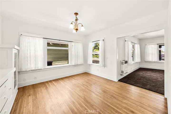 Dining room in unit 2