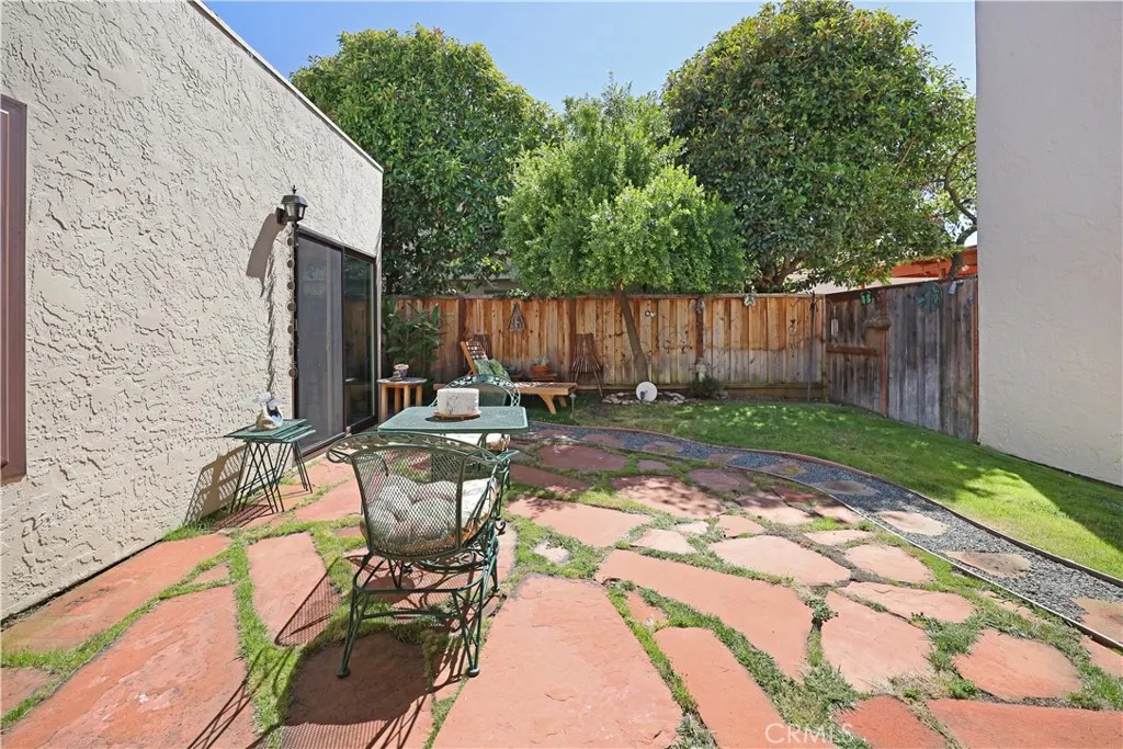 Private patio offering space for outdoor dining, entertaining, or relaxing in the fresh air