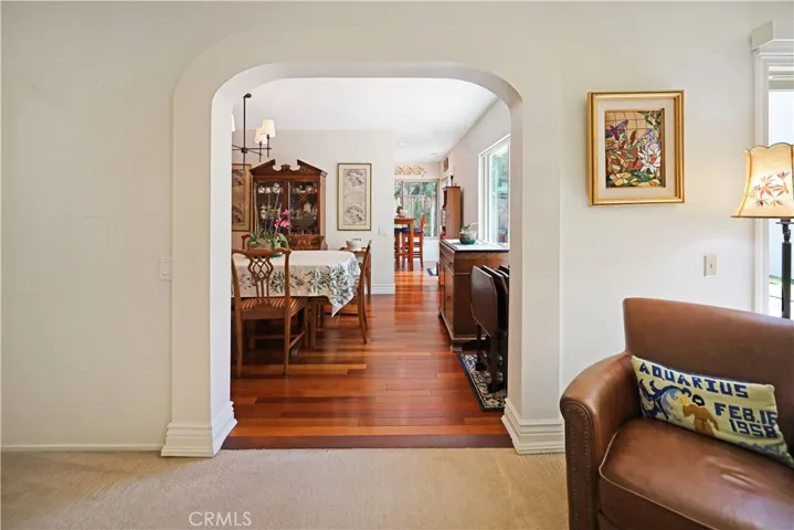 View from the living room toward the dining area, creating an open flow ideal for everyday living