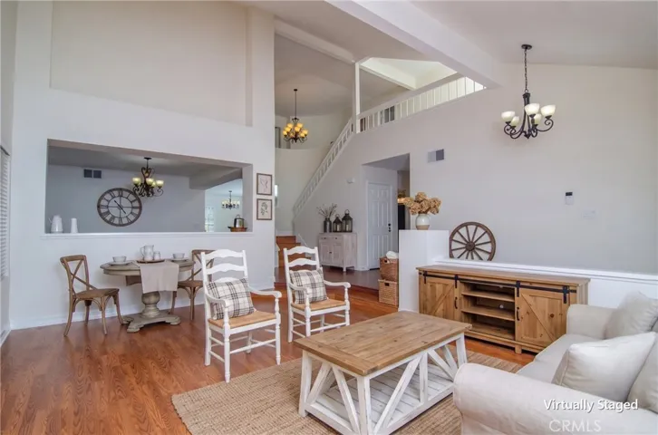 Living area - virtually staged