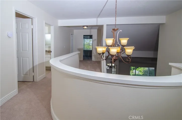 upstairs hallway - new carpeting