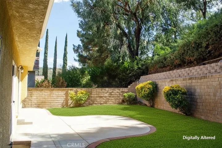 Backyard - digitally altered
